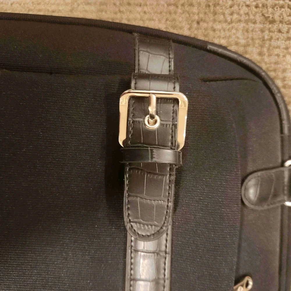 Samsonite Roller Bag Black Overnight Suitcase Briefcase Luggage